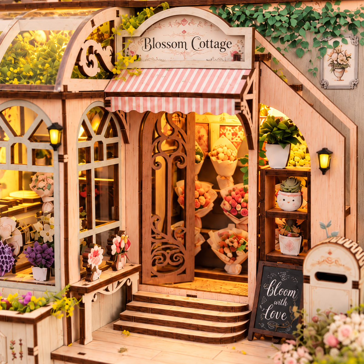 Blossom Cottage DIY Miniature Model Kit