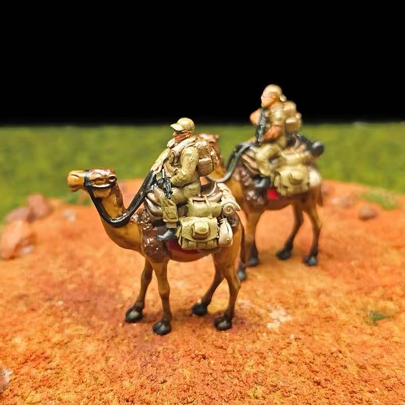 Camel-Mounted Soldiers – Set of 2 Miniature Figures