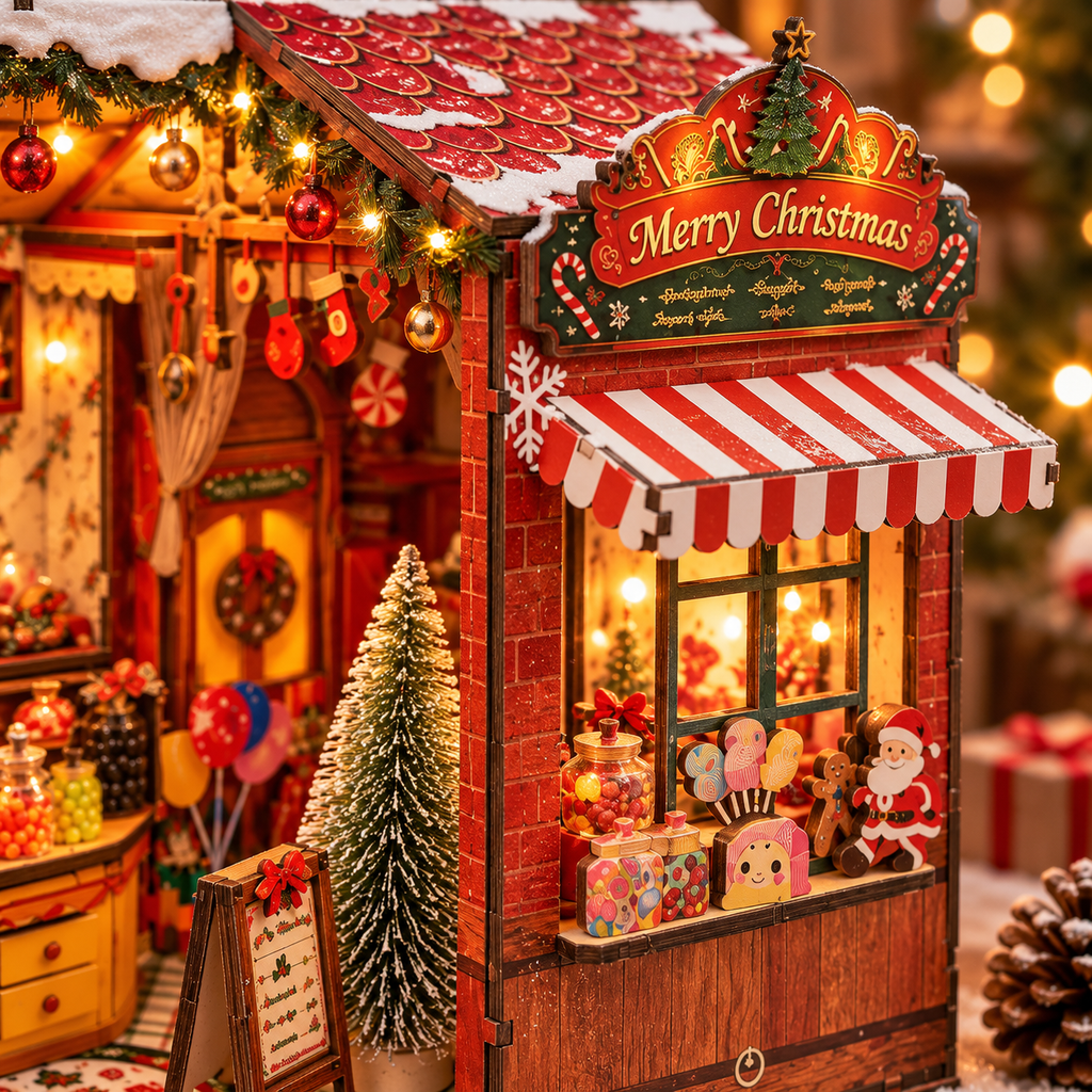 Christmas Candy House DIY Miniature Model Kit