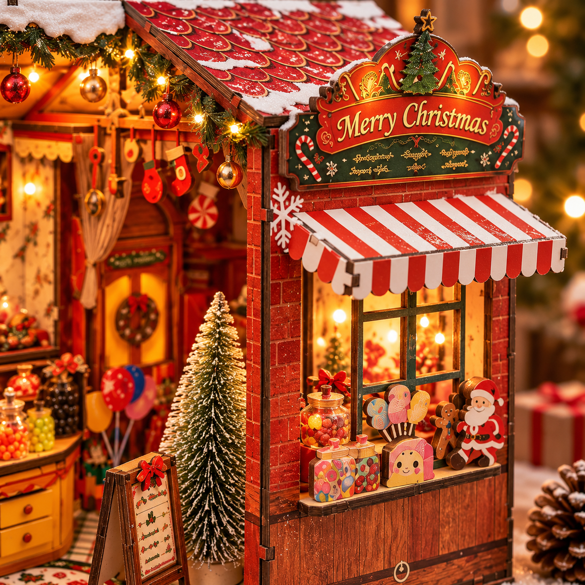 Christmas Candy House DIY Miniature Model Kit