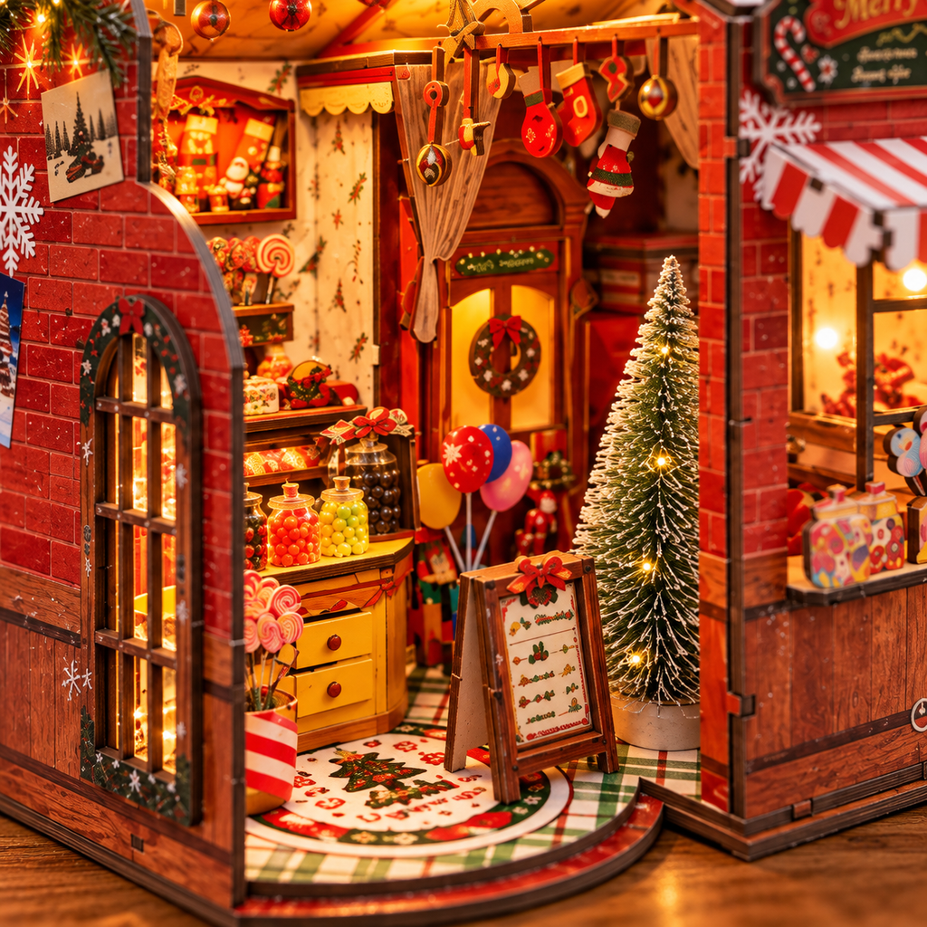 Christmas Candy House DIY Miniature Model Kit