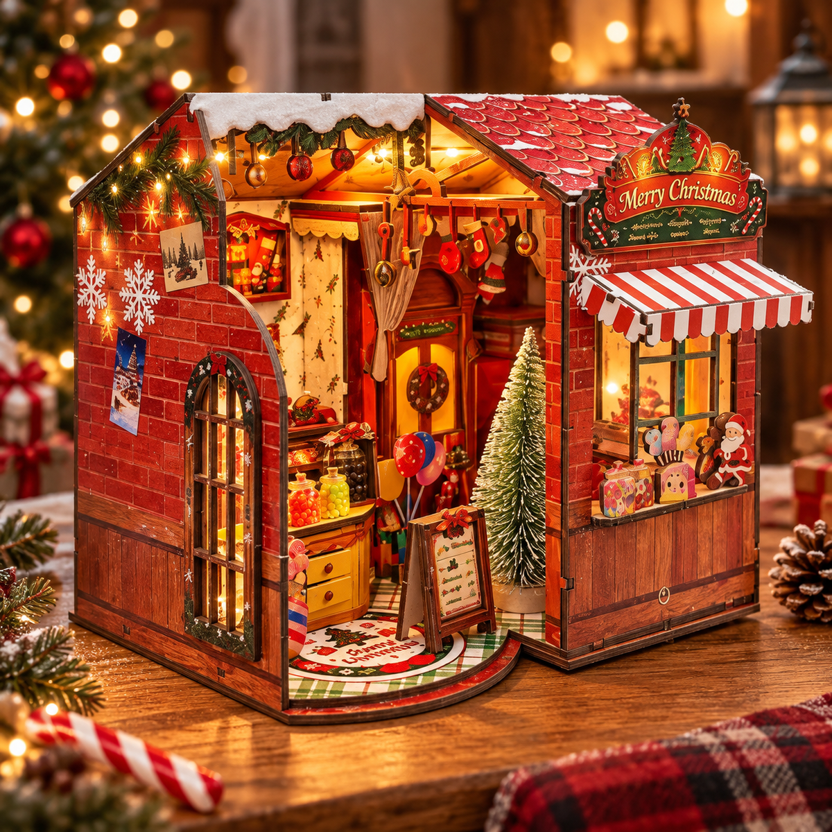 Christmas Candy House DIY Miniature Model Kit
