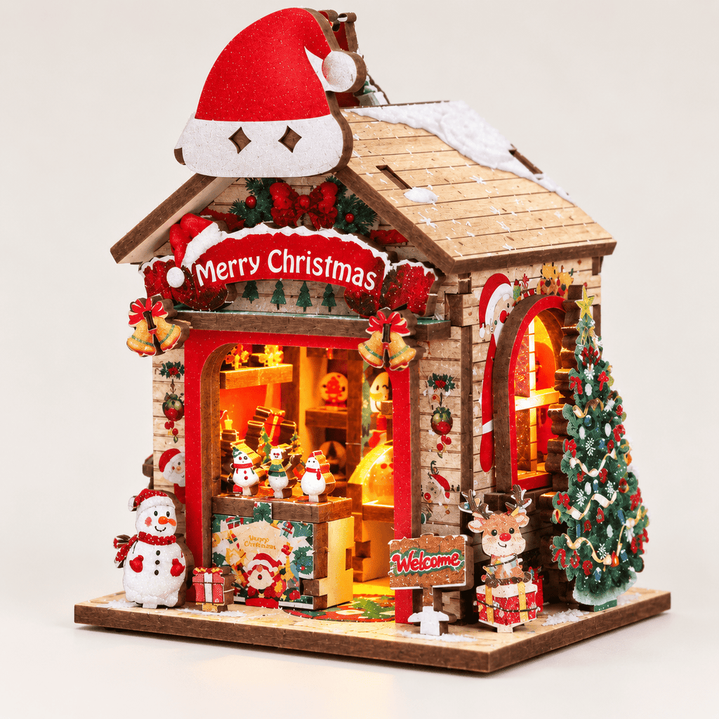 Christmas Treasure House DIY Miniature Model Kit
