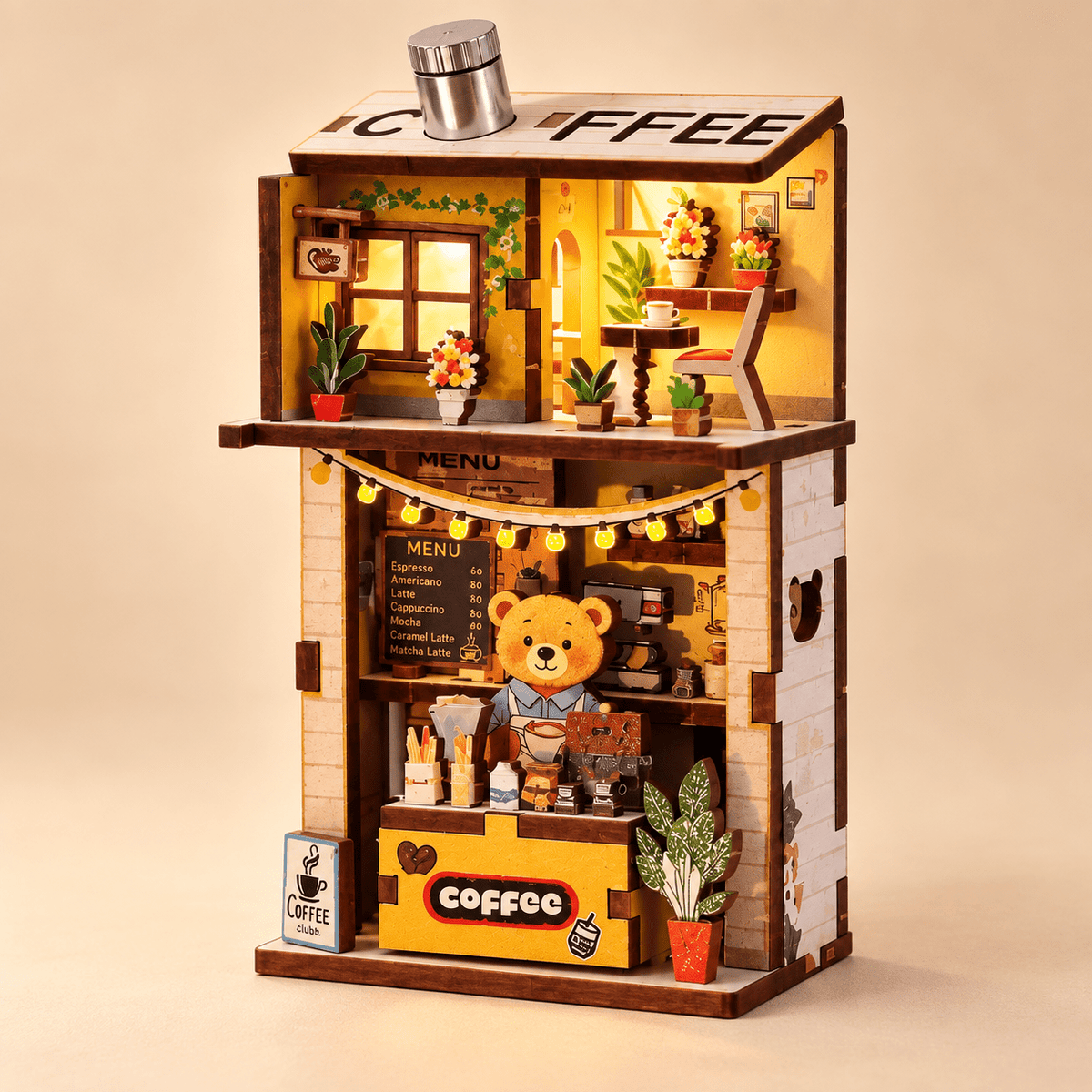 Cozy Bear Café DIY Miniature Model Kit