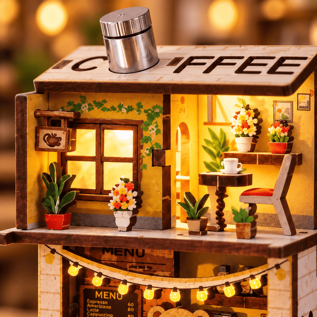 Cozy Bear Café DIY Miniature Model Kit