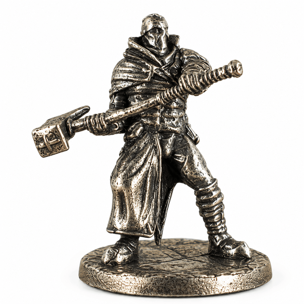 Dark Fantasy Adventurers & Monsters – Set of 6 White Brass Miniatures