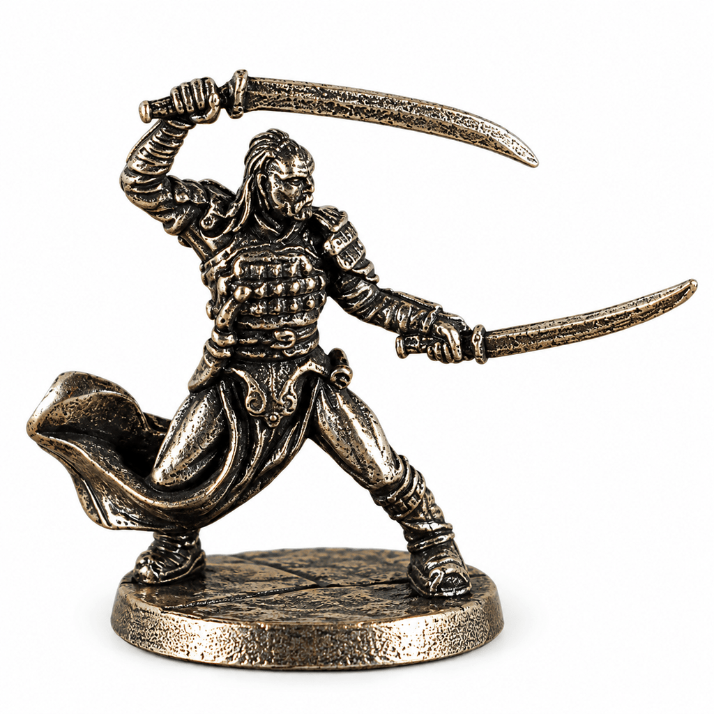 Dark Fantasy Adventurers & Monsters – Set of 6 White Brass Miniatures