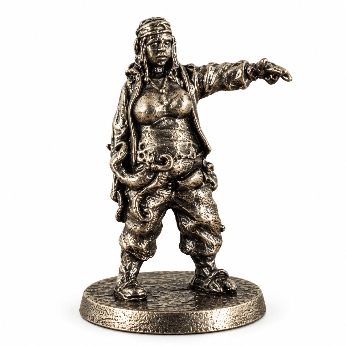 Dark Fantasy Adventurers & Monsters – Set of 6 White Brass Miniatures