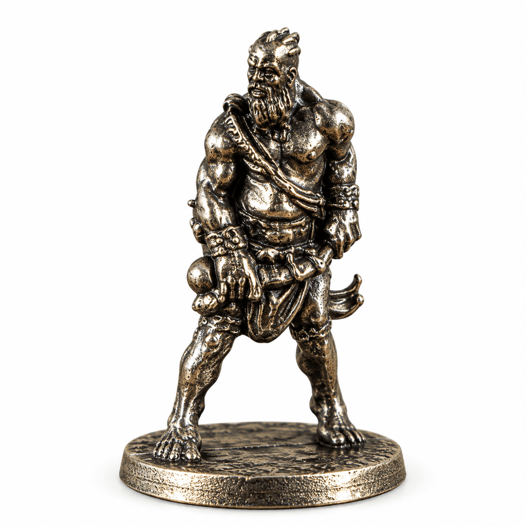 Dark Fantasy Adventurers & Monsters – Set of 6 White Brass Miniatures