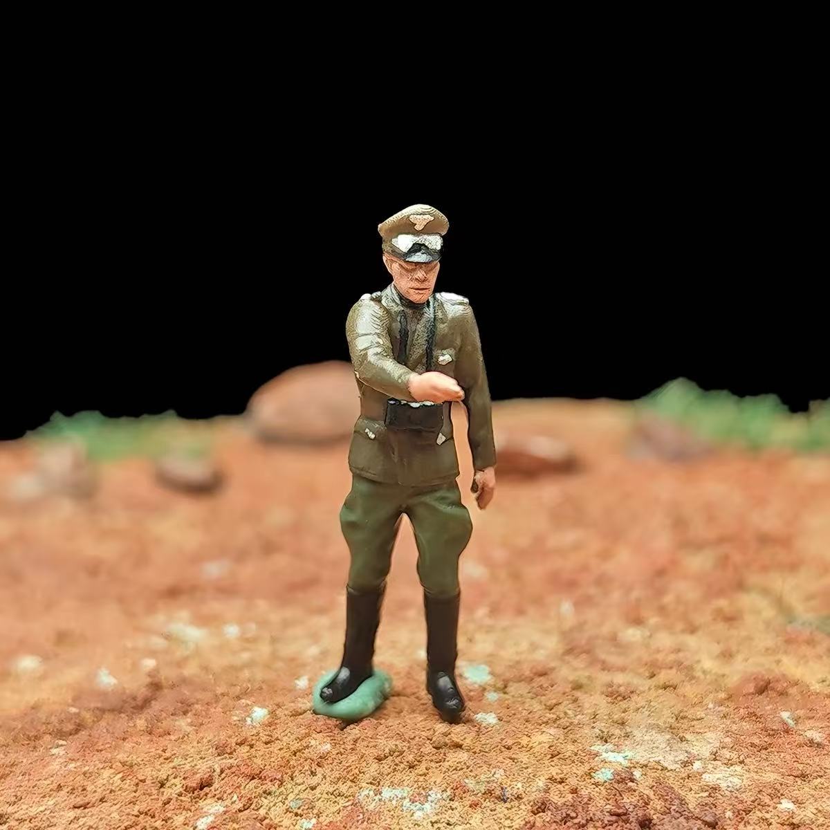 Desert Fox Diorama – 11 Soldier Figures with Base