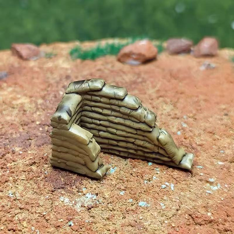 Desert Fox Diorama – 11 Soldier Figures with Base