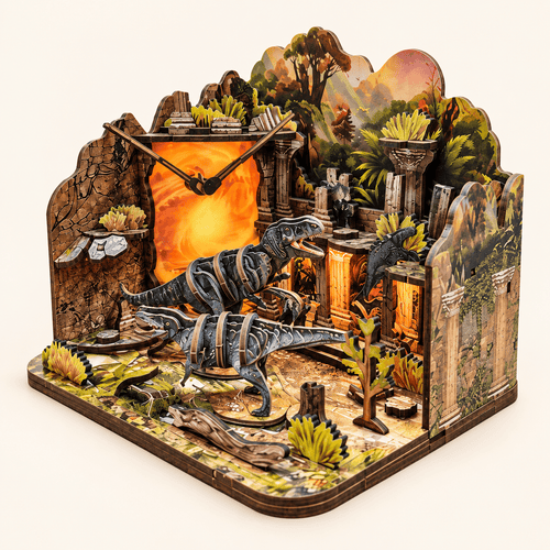 Dinosaur Apocalypse DIY Miniature Model Kit