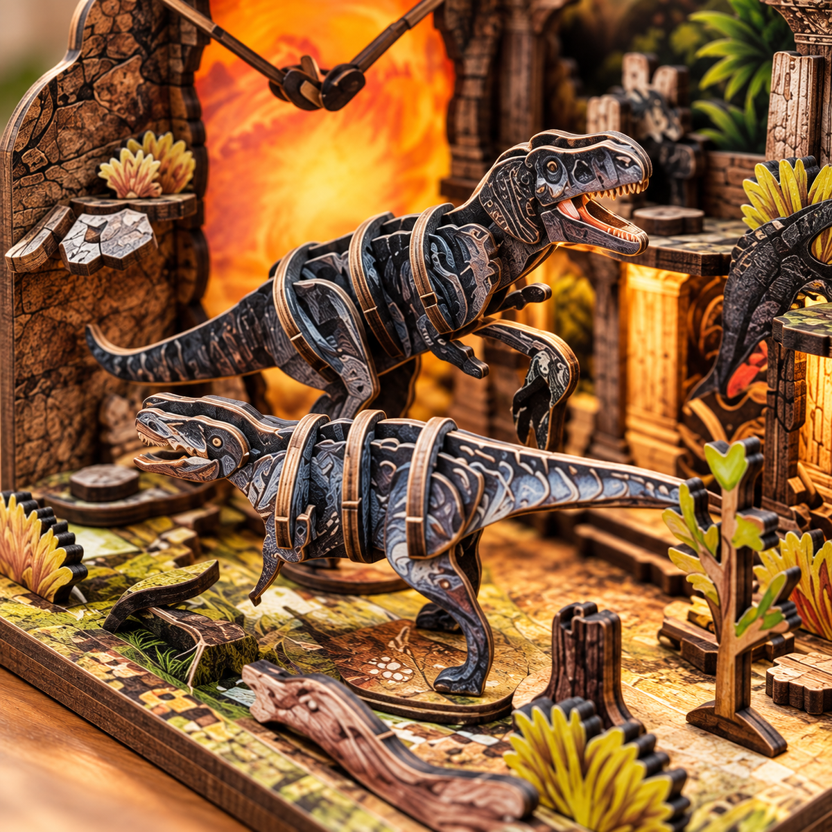 Dinosaur Apocalypse DIY Miniature Model Kit
