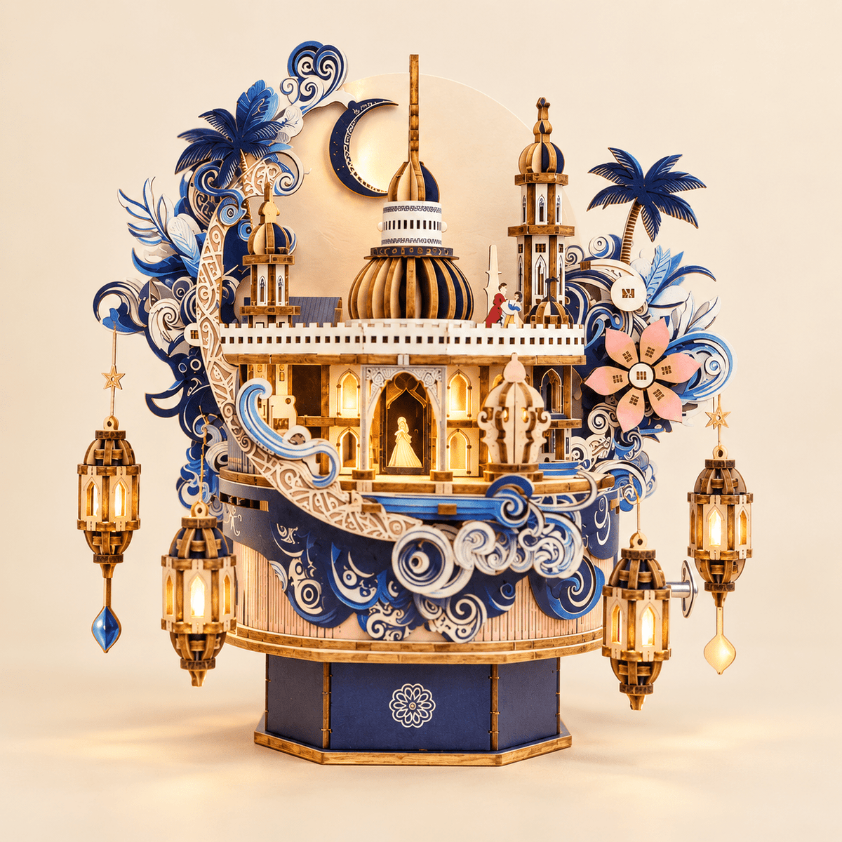Dream Castle Music Box DIY Miniature Model Kit
