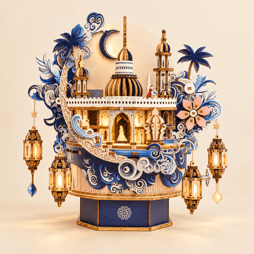 Dream Castle Music Box DIY Miniature Model Kit