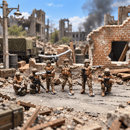 Drone Squad – Set of 6 Modern Soldier Miniatures