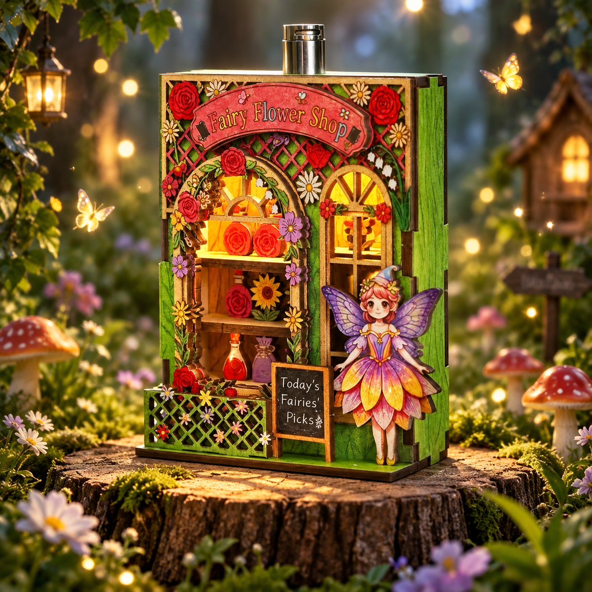 Fairy Flower Shop DIY Miniature Model Kit