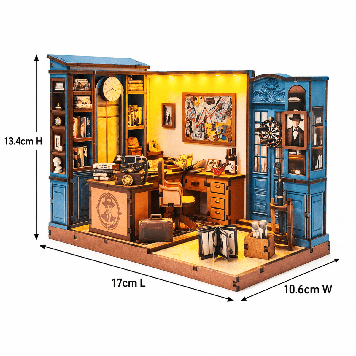 Famous Detective Agency DIY Miniature Model Kit