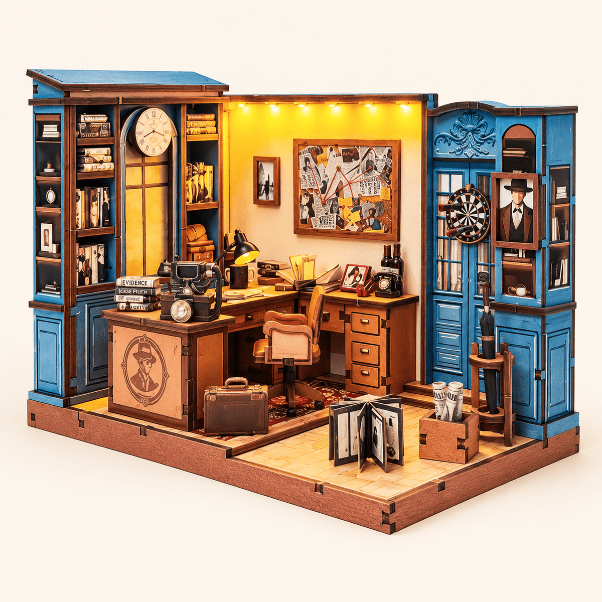 Famous Detective Agency DIY Miniature Model Kit