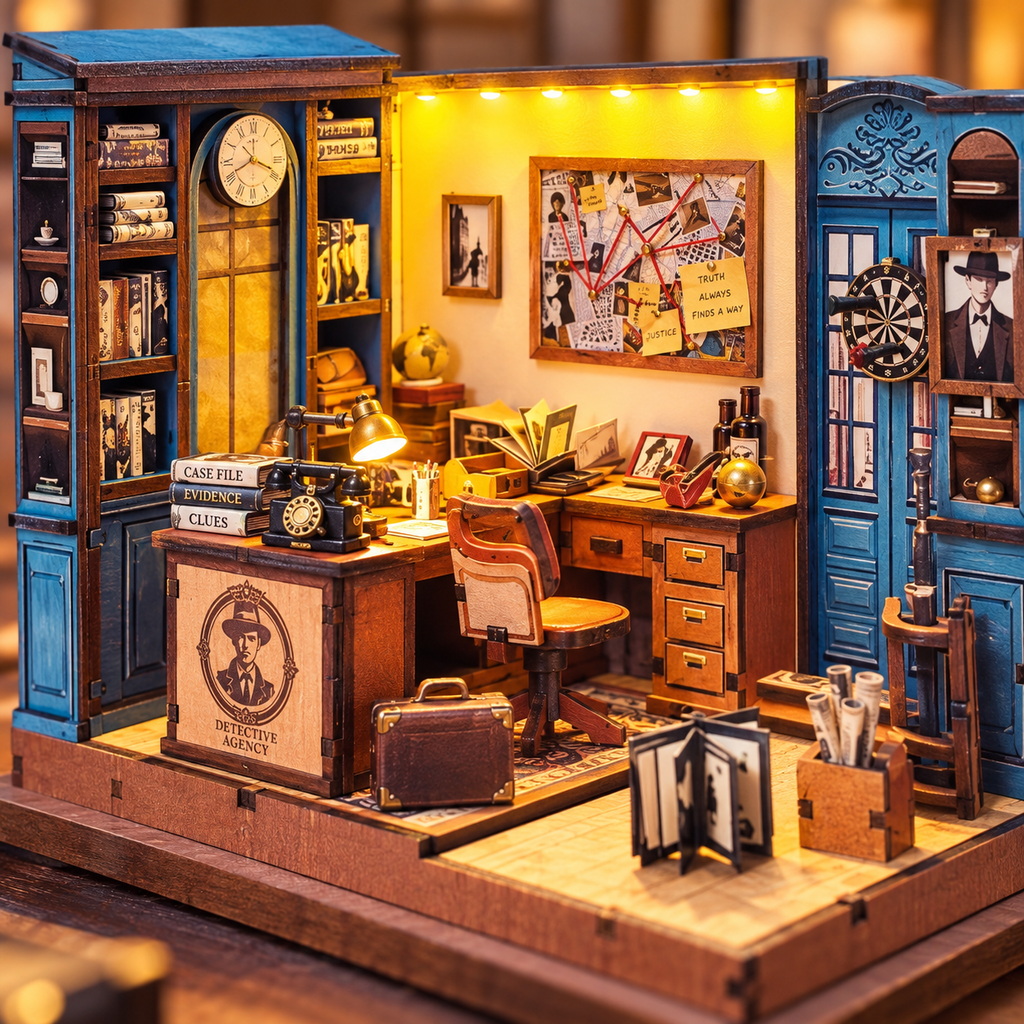 Famous Detective Agency DIY Miniature Model Kit