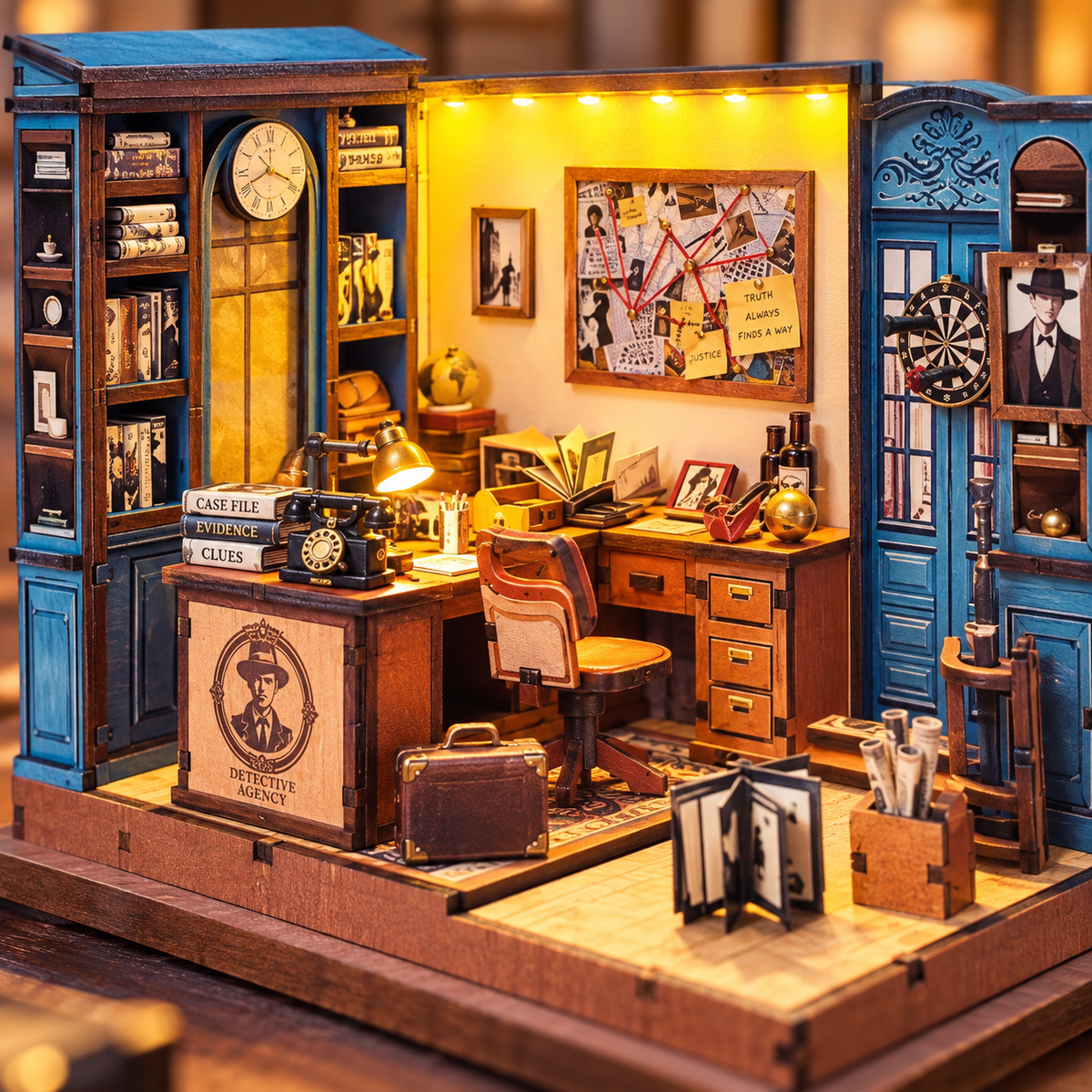 Famous Detective Agency DIY Miniature Model Kit