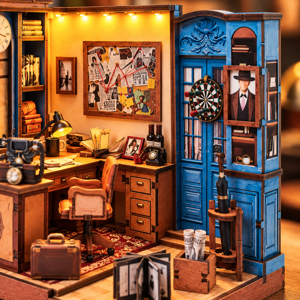 Famous Detective Agency DIY Miniature Model Kit