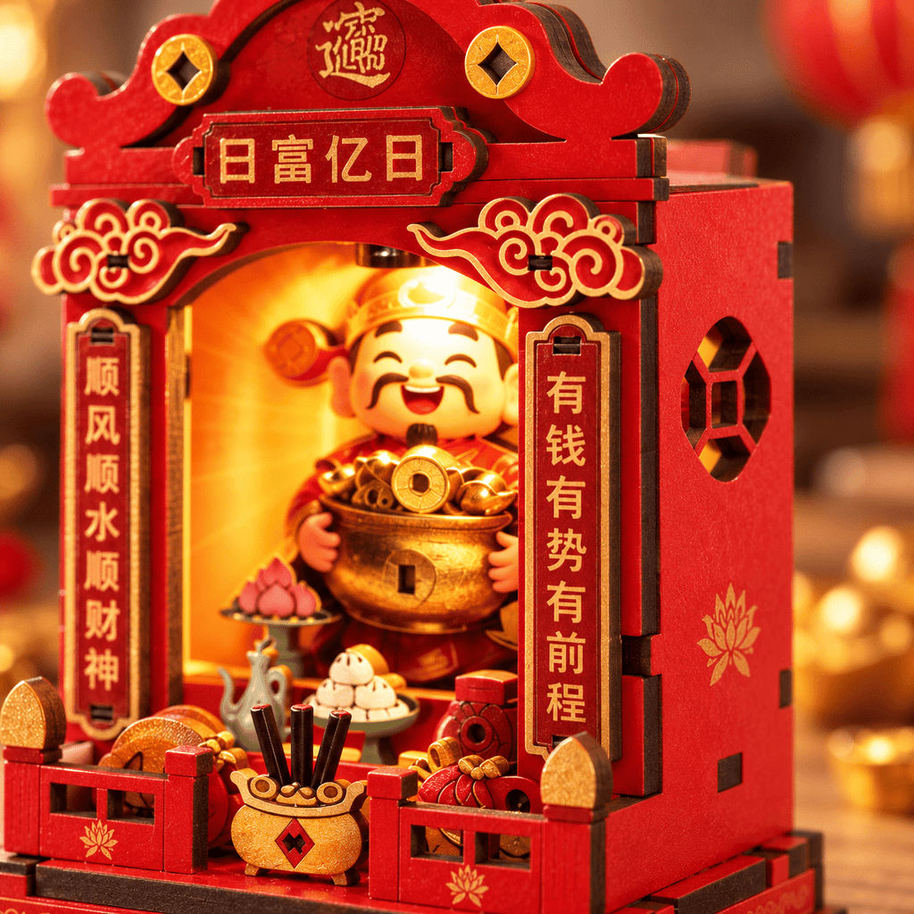 Fortune God Shrine DIY Miniature Model Kit