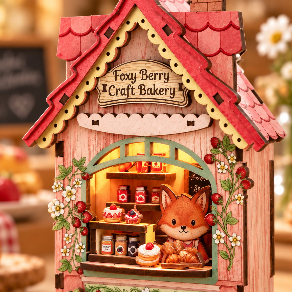 Foxy Berry Craft Bakery DIY Miniature Model Kit