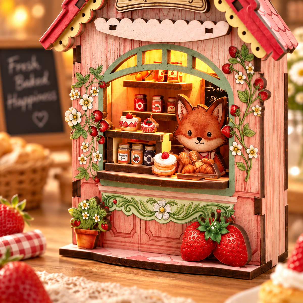 Foxy Berry Craft Bakery DIY Miniature Model Kit