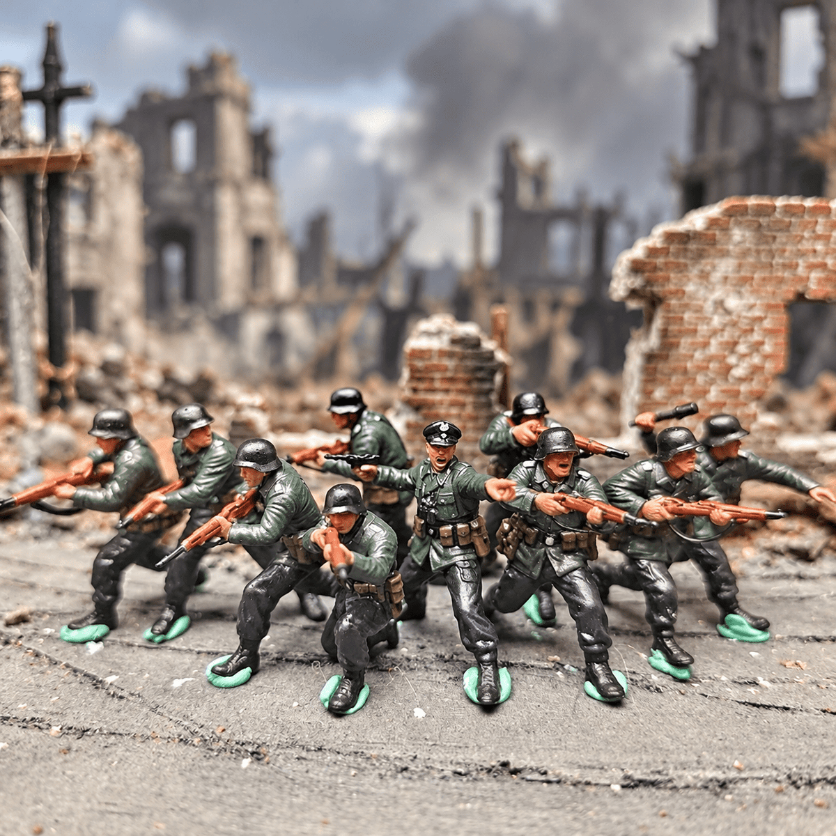German Armoured Troops – 1/72 Scale Set of 10