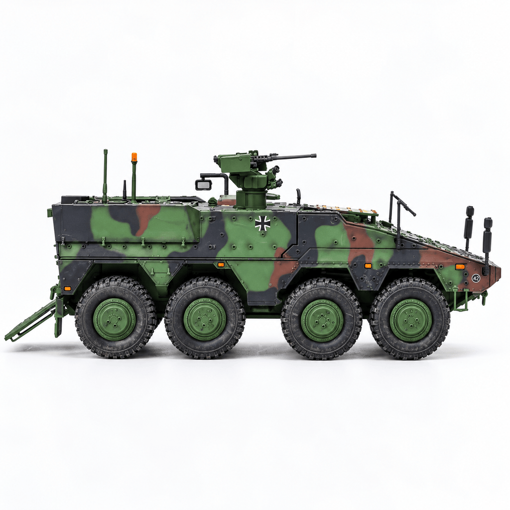 German Boxer Armoured Personnel Carrier – 1/72 Scale Three-Colour Camouflage Model