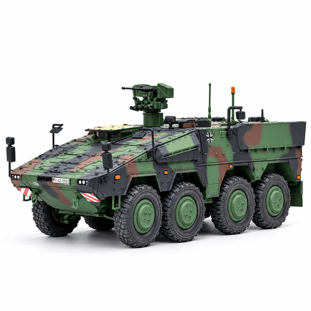 German Boxer Armoured Personnel Carrier – 1/72 Scale Three-Colour Camouflage Model