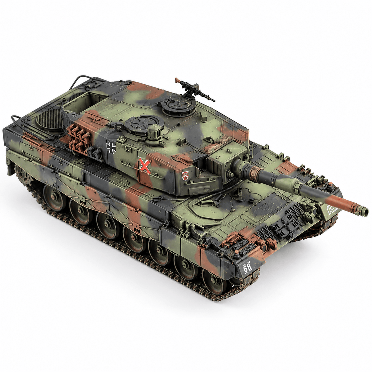 German Leopard 2A4 Tank – 1/72 Scale Three-Colour Camouflage Finished Model