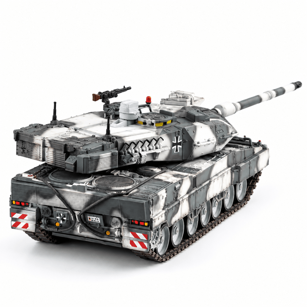 German Leopard 2A7 – 1/72 Scale Winter Camouflage Finished Tank Model