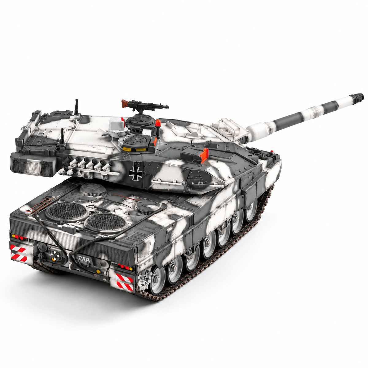 German Leopard 2A7 – 1/72 Scale Winter Camouflage Finished Tank Model