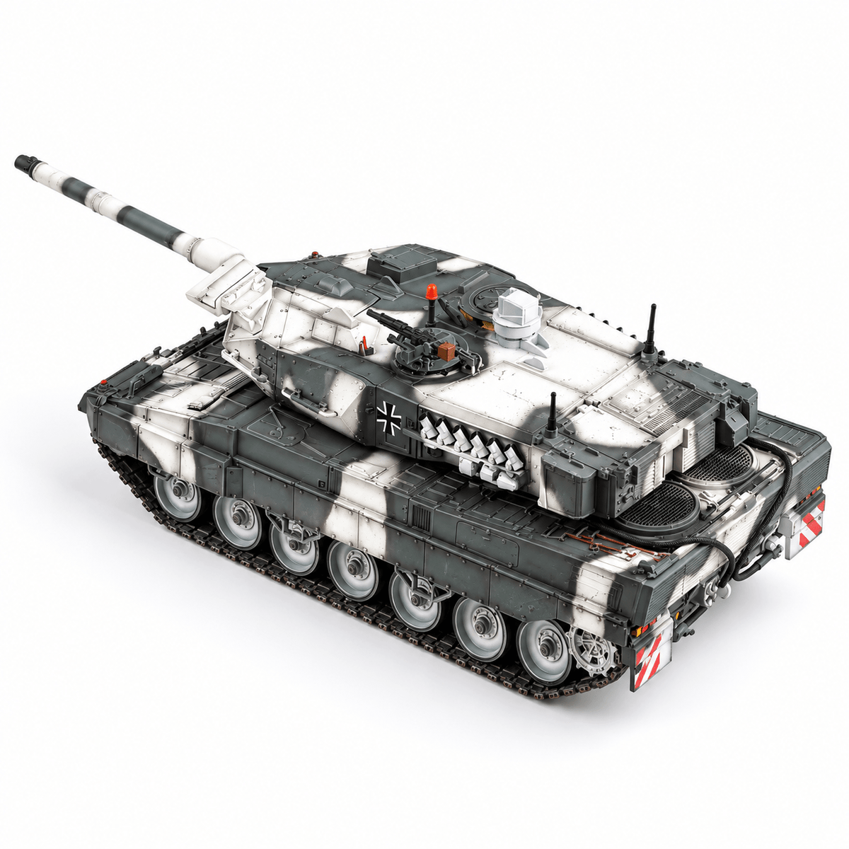 German Leopard 2A7 – 1/72 Scale Winter Camouflage Finished Tank Model