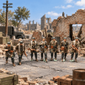 German Paratroopers – 1/72 Scale Set of 7 Soldier Figures