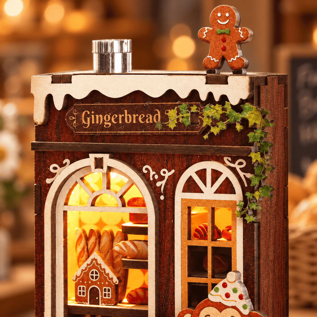 Gingerbread Monkey Bakery DIY Miniature Model Kit