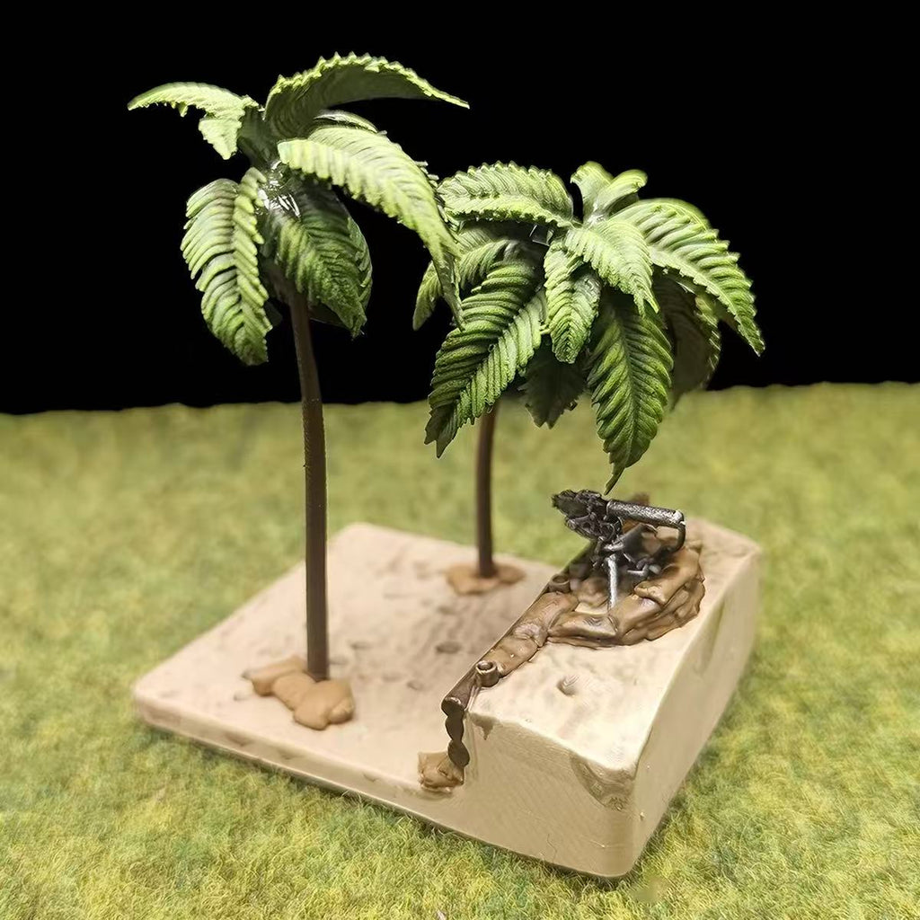 Guadalcanal Soldiers Diorama – 11 Figures with Base