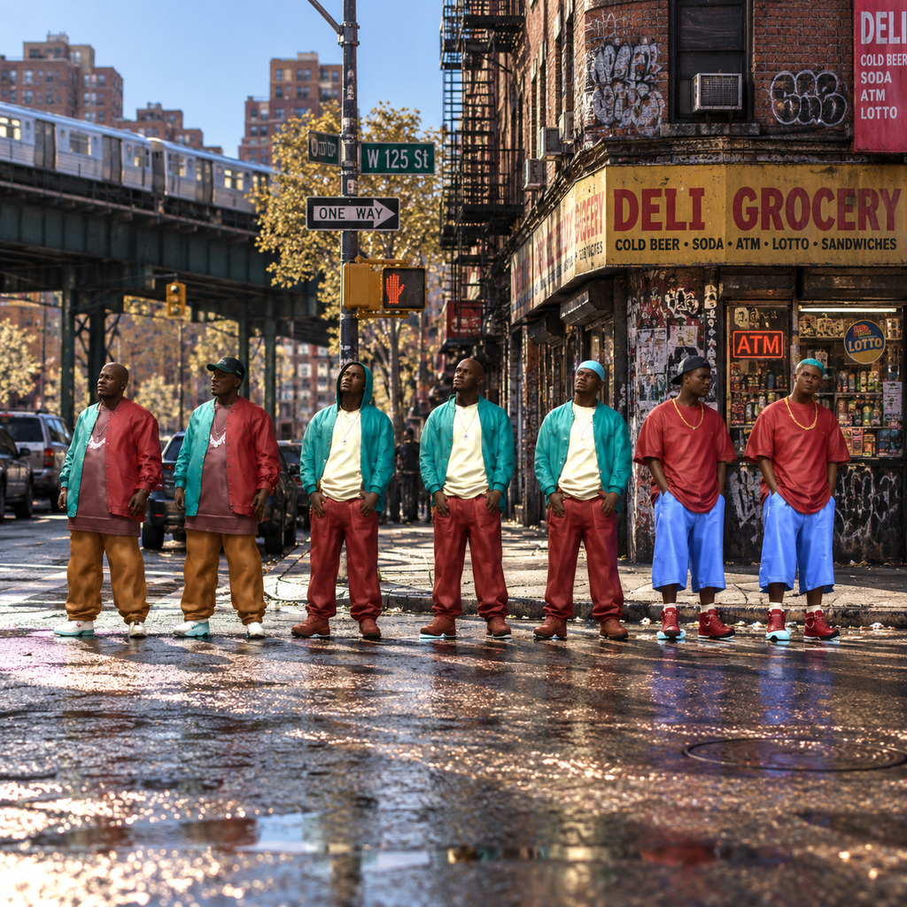 Hip-Hop Street Crew – 1/64 Scale Set of 7 Miniature Figures