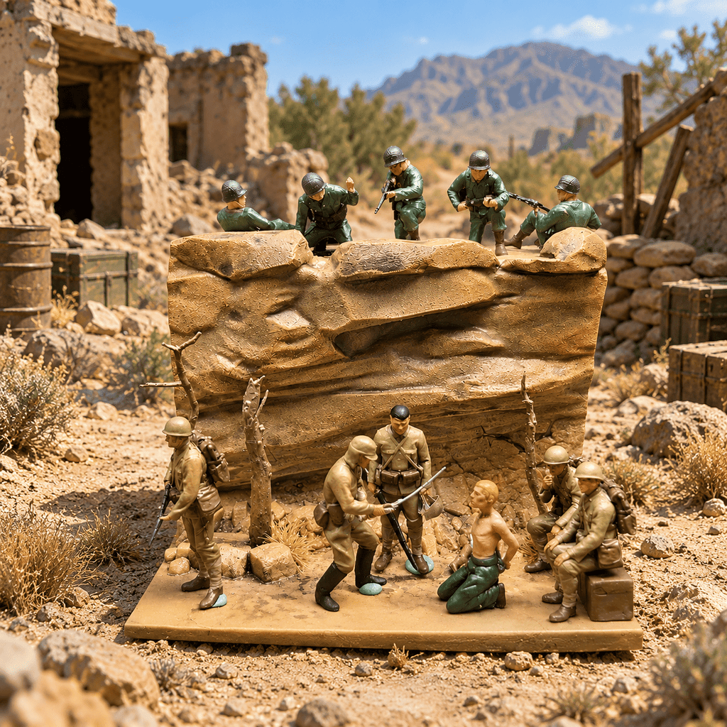 Hurricane Rescue WWII Diorama – 1/72 Scale 11 Figures with Base