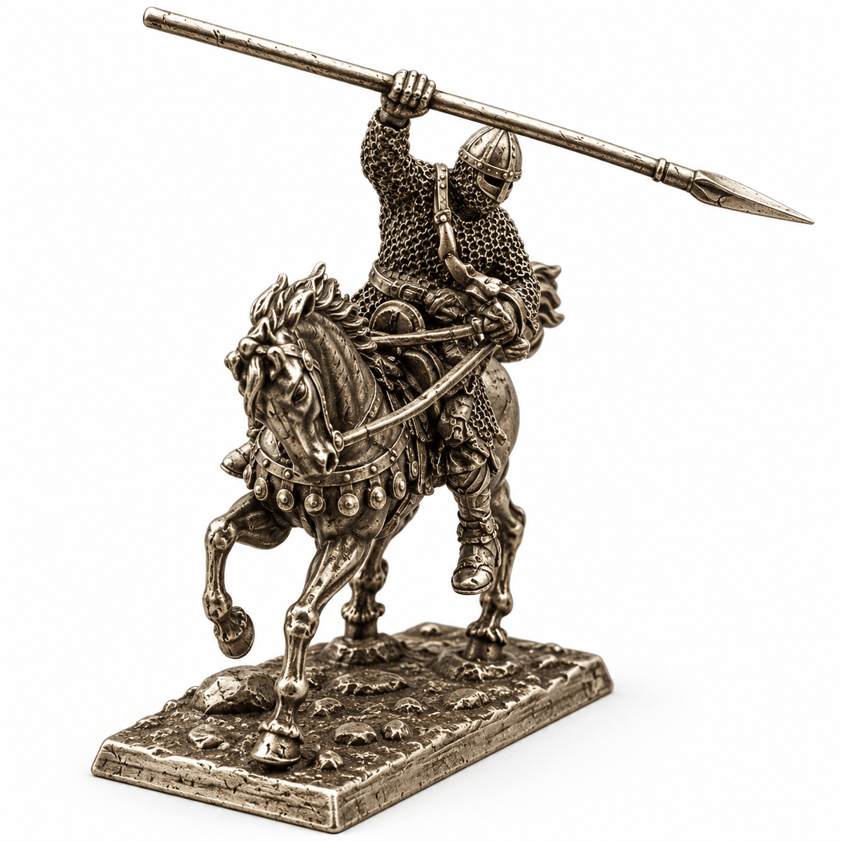 Imperial Javelin Cavalry – White Brass Mounted Miniature