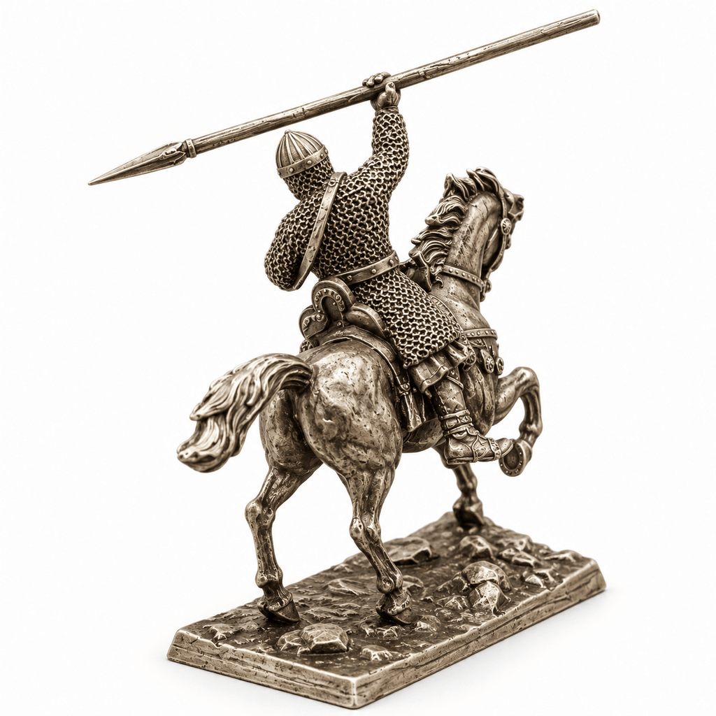 Imperial Javelin Cavalry – White Brass Mounted Miniature