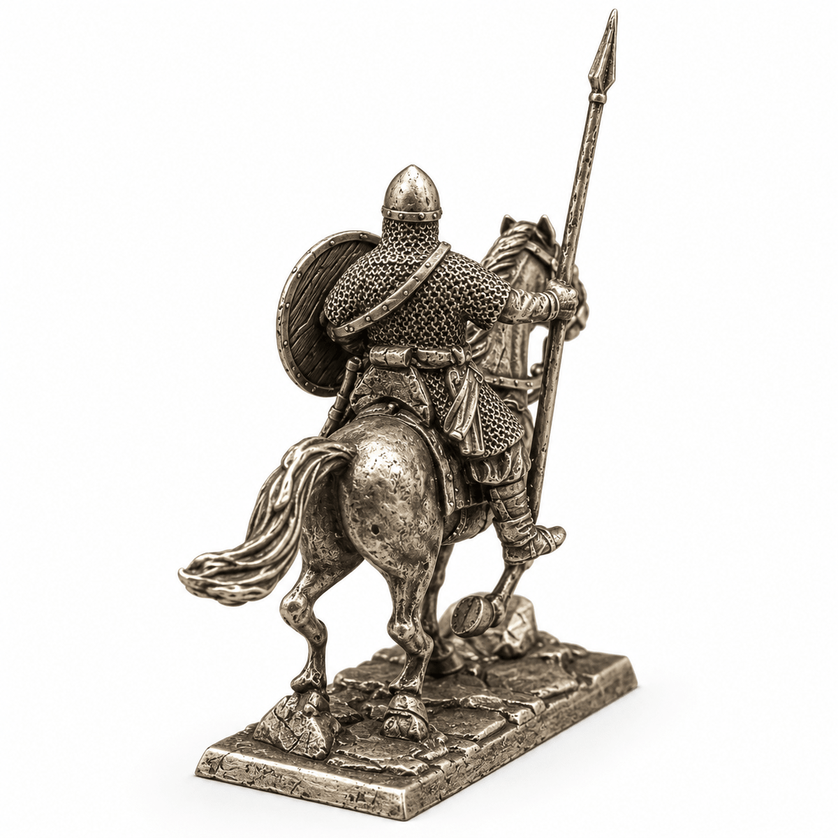 Imperial Spear Cavalry – White Brass Mounted Miniature