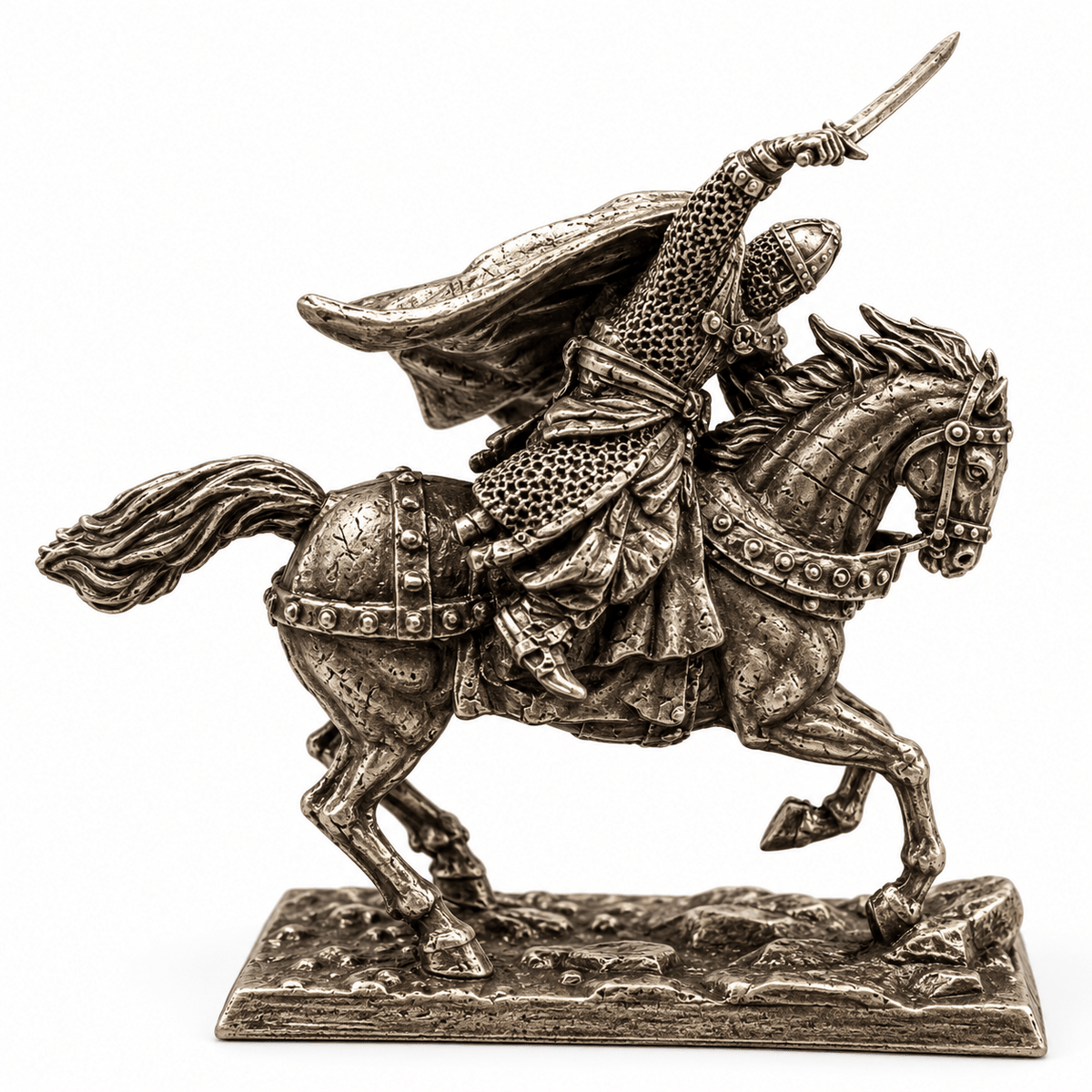 Imperial Sword Cavalry – White Brass Mounted Miniature