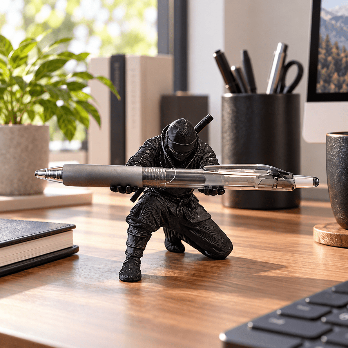 Kneeling Knight Pen Holder – 11 cm