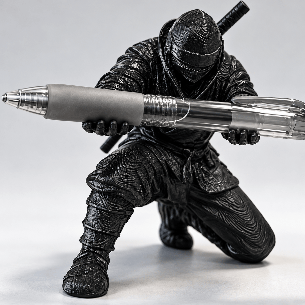 Kneeling Knight Pen Holder – 11 cm