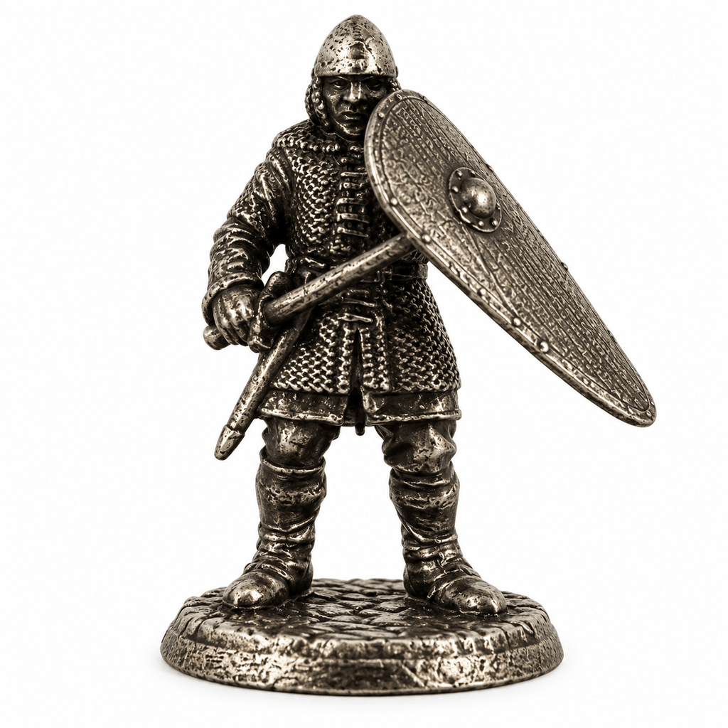 Medieval Knights & Monks – Set of 6 Miniature Figures