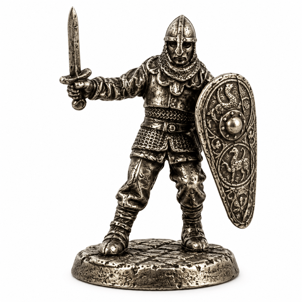 Medieval Knights & Monks – Set of 6 Miniature Figures