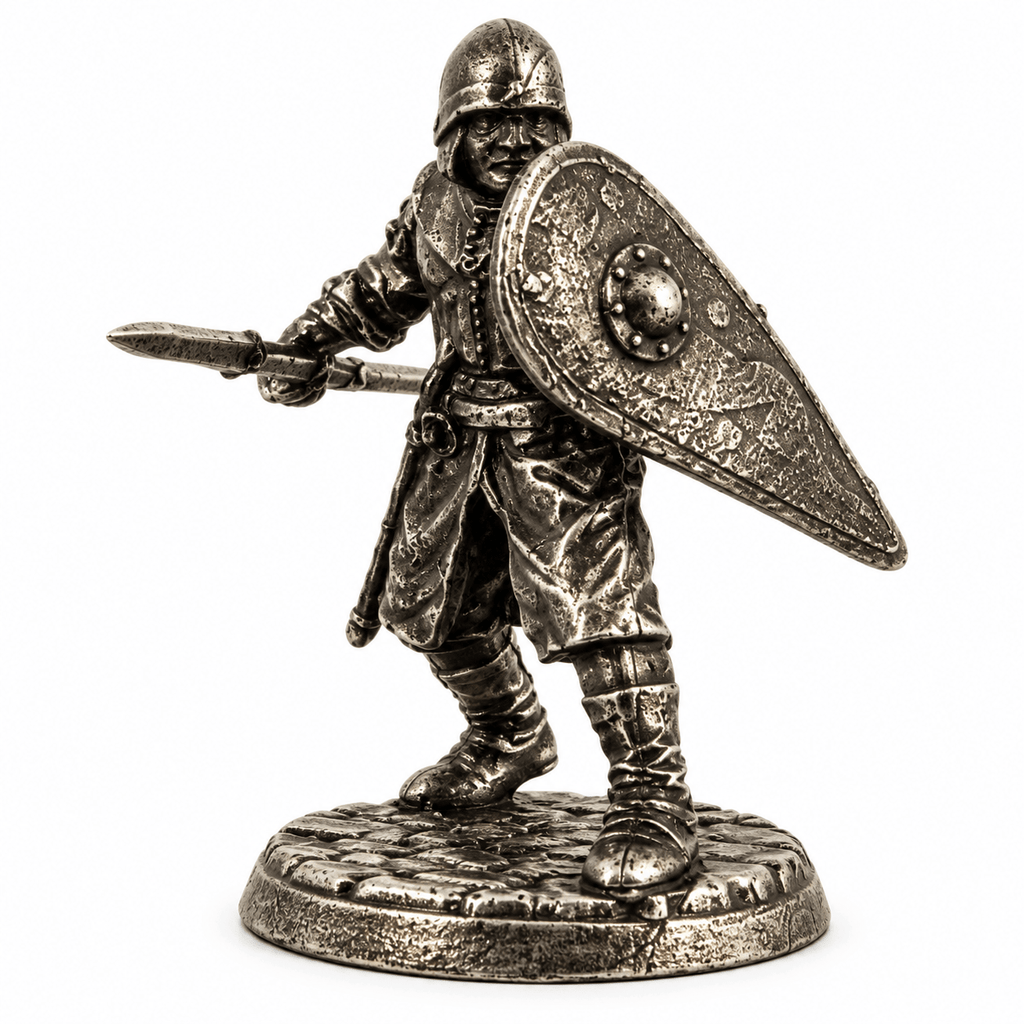 Medieval Knights & Monks – Set of 6 Miniature Figures